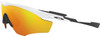 OAKLEY M2 Frame XL Rectangular Sunglasses OO9343 Polished White/Fire Iridium OAKLEY M2 Frame XL Rectangular Sunglasses OO9343 Polished White/Fire Iridium