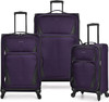 U.S. Traveler Aviron Bay Softside Spinner 3 Piece Luggage US08125L - Purple
