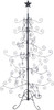 Sunnydaze Noelle 60-Inch H Christmas Black Metal Ornament Tree HMI-665 - BLACK