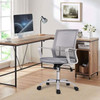 SMUG Ergonomic Mid Back Breathable Mesh Swivel Desk Chair - Gray