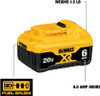 DEWALT 20V MAX Battery, Premium 6.0Ah (DCB206)