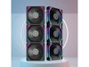 PANO-MOUNTS 120mm Black Infinity Mirror RGB Fans 12V 6Pin Quiet Gaming PC