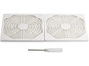 120mm Computer Cooling Fan Dust Filter Grill 4.92inch PVC Mesh Filter Guard 3 in