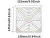 120mm Computer Cooling Fan Dust Filter Grill 4.92inch PVC Mesh Filter Guard 3 in