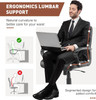 OLIXIS Office Chair MidBack Computer Desk Chair with Armrests C-2639-BK - Black