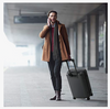 NINETYGO 20" CARRY ON LUGGAGE WITH SPINNER WHEELS 22X14X9 LUGGAGE - BLACK