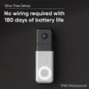 Wyze Wireless Video Doorbell Pro (Chime Included) 1440 HD Video 2Way Audio WHITE
