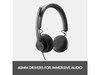 Logitech Zone 750 Wired On-ear Headset with Noise-canceling microphone, USB-C