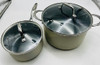 Goodful Ceramic Nonstick Pots and Pans Set Titanium Nonstick 12-Piece - Cream