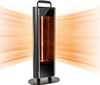 EAST OAK 1200W Patio Heater with Double-Sided Design Silent Heating - BLACK