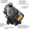 BUSHNELL AR OPTICS TRS-25 HIRISE RED DOT SIGHT - AR731306