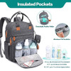 BabbleRoo Diaper Bag Backpack Multi function Waterproof BBR139 - DARK GREY