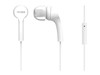 KOSS White 189585 Binaural In Ear Bud with Mic White