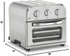 Cuisinart TOA-26 Compact Airfryer Toaster Oven, 1800W Motor - SILVER