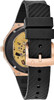 Bulova Ladies Curv Diamond Quartz Rubber Strap Watch 98R239 Two-Tone/Black dial