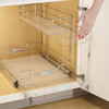Cuisinart 14" 2-Tier Sliding Cabinet Organizer CTG-00-2TCO - Chrome Finish