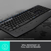 Logitech MK345 Wireless Combo Full-Sized Keyboard and Right-Handed Mouse - Black