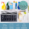 CleverMade Eco 24L Collapsible Reusable Plastic Grocery Shopping Baskets 3 Pack