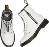 1460TZ Dr. Martens Women's 1460 Twin Zip Leather Lace Up Boots White/Sendal 11