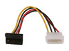 StarTech.com SATAPOWADAPR 6 in. 4 Pin Molex to Right Angle SATA Power Cable