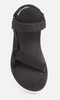 1008844 Teva Women's Flatform Universal Platform Sandal Black/Tan 10