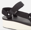 1008844 Teva Women's Flatform Universal Platform Sandal Black/Tan 10