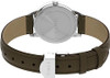 TIMEX Easy Reader 30mm One-Time Adjustable Leather Strap Watch -Brown/Silver