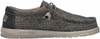110394300 Hey Dude Wally Woven Men's Shoes Carbon Size 8
