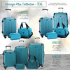 Travelers Club Chicago Plus Carry-on Luggage and Accessories Set of 5 Piece Teal