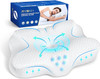 Zibroges Cervical Pillow Memory Foam Pillow for Neck Head Shoulder Pain - White