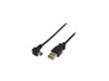 StarTech.com USB2HABM6RA 6 ft. Black Mini USB Cable - A to Right Angle Mini B