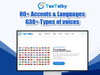 TexTalky AI Text-to-Speech Advanced Program: Lifetime Subscription - Digital