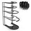 Cuisinel Heavy Duty Pan Organizer, 5 Tier Rack, Holds 50 LB - BLACK