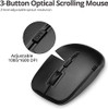 SIIG KM JK-WR0T12-S1 Standard Wireless Keyboard 3 Button Wireless Mouse - Black