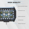 ASLONG 4PCS 4" LED Pods Flood Work Light Bar Multi-Color Chasing RGB - BLACK