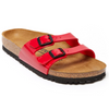 0041863 Birkenstock Ibiza Birko-Flor Men Sandals TANGO RED PATENT 11 WOMEN