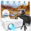 Native 1080P WiFi Bluetooth Projector Built in DVD Player MINLOVE FHD PJ-118S