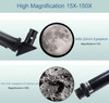 ToyerBee 70mm Aperture Refractor (15X-150X) Portable Travel Telescope - BLACK