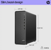 HP SLIM DESKTOP Pentium Silver J5040 8 256GB SSD S01-AF2023W - Black
