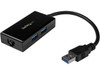 StarTech.com USB 3.0 to Gigabit Network Adapter with Built-In 2-Port USB Hub -