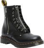 1460TZ Dr. Martens Women's 1460 Twin Zip Leather Lace Up Boots Black/Wanama 9