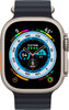 Apple Watch Ultra GPS Cellular 49mm Titanium Case with Midnight Ocean Band