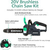 Denali by SKIL 20V Brushless 12in Chain Saw Kit Includes 4.0Ah Battery & Charger