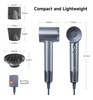 Laifen Swift Special Hair Dryer with Magnetic Nozzle & Diffuser (Silver Blue)