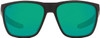 COSTA DEL MAR 6S9002 FERG - MATTE BLACK/POLARIZED GREEN LENSES SUNGLASSES