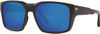 Costa Del Mar Tail Walker Square Sunglasses 06S9003 - MATTE BLACK/BLUE MIRRORED