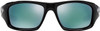 Oakley Men's OO9236 Valve Rectangular -POLISHED BLACK Frame, DEEP BLUE POLARIZED