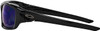 Oakley Men's OO9236 Valve Rectangular -POLISHED BLACK Frame, DEEP BLUE POLARIZED