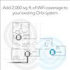 NETGEAR Orbi Mesh WiFi Add-on Satellite RBS20-100NAS - White