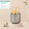 Home Zone Living Concrete Portable Tabletop Round 4.7" Fire Pit KMF0354U - Grey